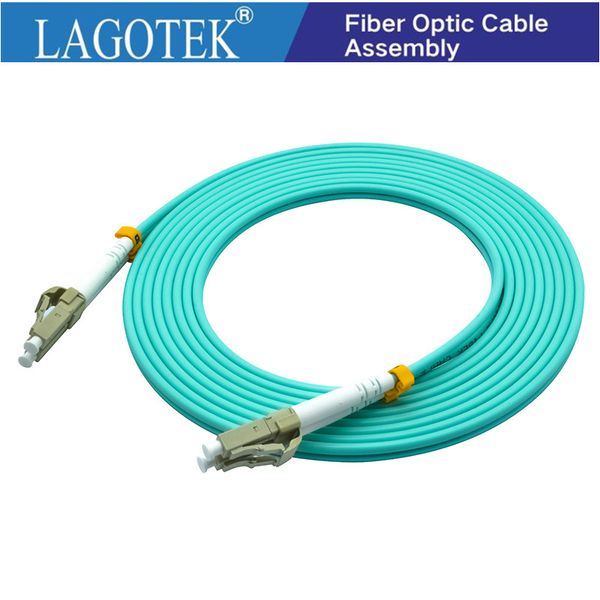 

10pcs/lot,3m,lc to lc om3 om4 multimode 10g fiber patch cord duplex mm 50/125um,pvc jacket,3.0mm fiber optic cable