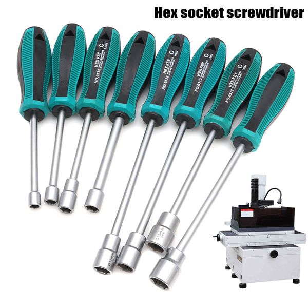 

metal socket driver wrench screwdriver hex nut key nutdriver hand tools 3mm-14mm km88
