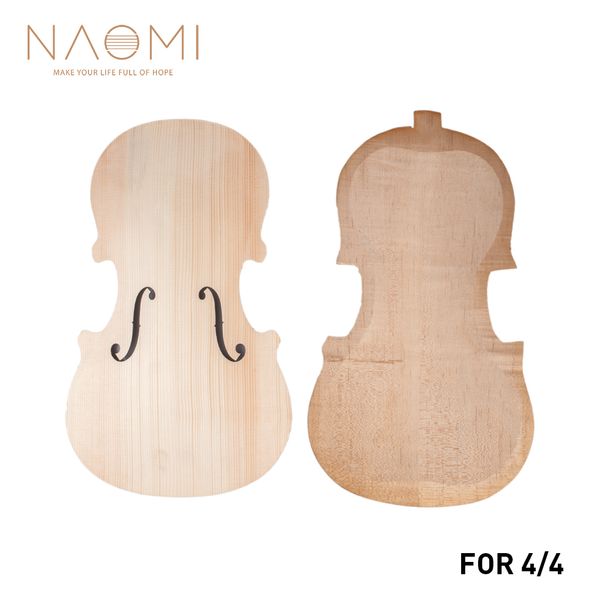 

naomi violin and back unfinished violin parts 4/4 spruce and maple back diy violin parts accessories new
