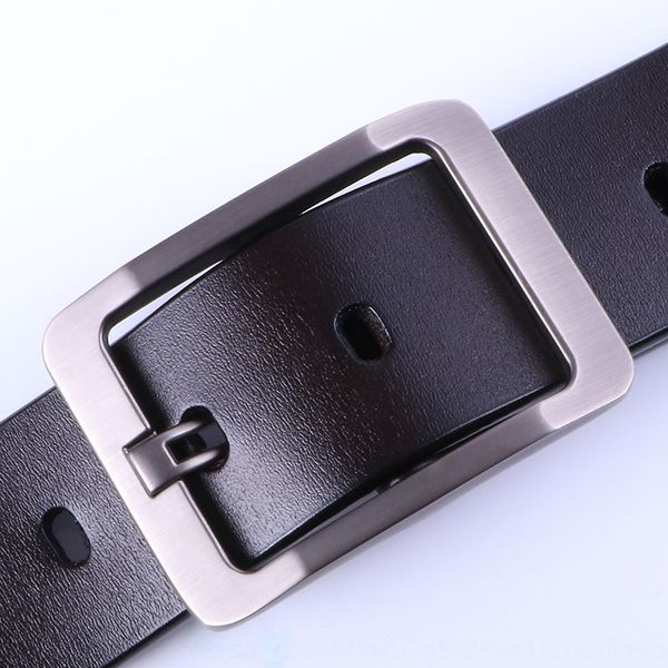 

men's 3.8cm leather belt solid italian leather men's leisure belt, Black;brown