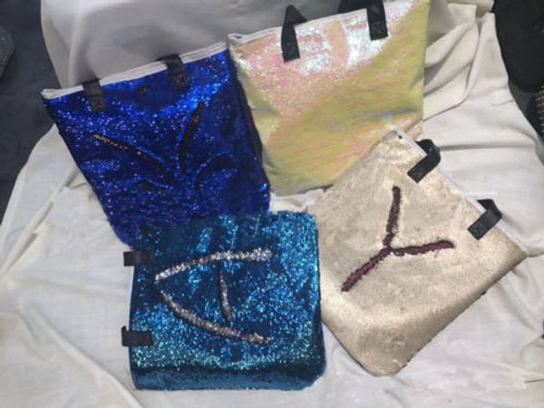 

fashion ladies girl sequins letter handbag shoulder bags messenger large tote shopping storage bag purse pouch makeup organizer