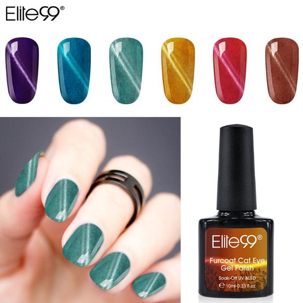

elite99 10ml furcoat cat eye gel polish vernis semi permanent uv gel nail polish soak off magnetic nail art manicure varnish, Red;pink