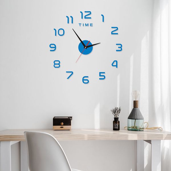 Diy 3d Sticker Wall Clock Accessories Home Furnishing Mirror Living Room Large Size Art Design Mirror Stickers Acrylic Quartz Ne Oversized Wall Clocks