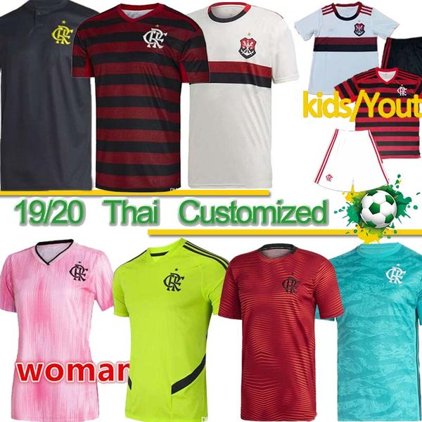 

Thai 2019 CR Flamengo Soccer Jerseys 19 20 Flemish GUERRERO DIEGO VINICIUS JR Flamenco football set GABRIEL B Men Woman Kids kit