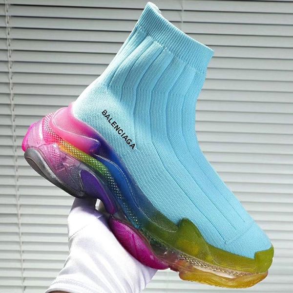 

high grade sneakers speed trainer black red gypsophila triple black wild flat sock boots casual shoes custom speed trainer runner