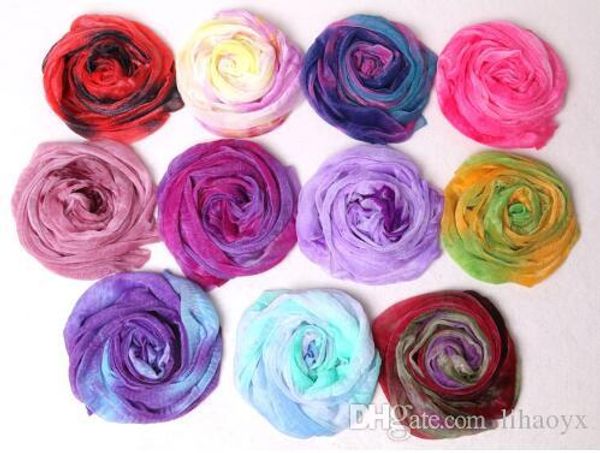 2019 vendas quentes atacado multicolor moda lenços mais baratos para as mulheres xale elegante envoltório infinidade de algodão lenço TO246