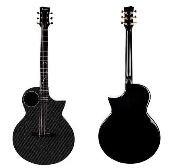 

guitar x4 41 carbon fiber acousticplus cutaway guitar package with hard case,leather strap