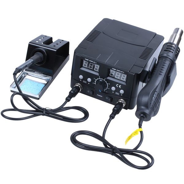 

2in1 soldering iron solder rework station air gun digital smd desoldering