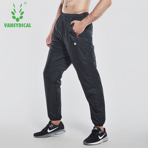 

men's 100% polyester running pants elastic waist fitness workout trousers vansydical sweat sports pants, Black;blue