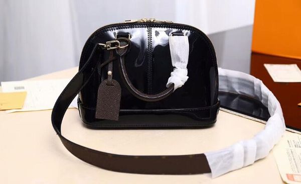 

3a quality m54395 alma pm patent leather handles shoulder strap tote handbags,with dust bag,ing