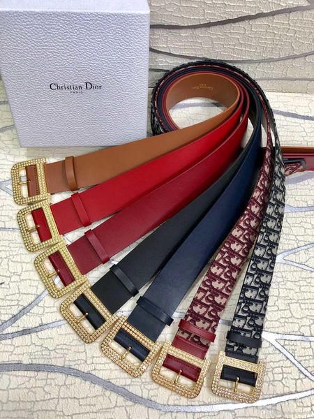 

2020 designer fashion men and women belt gold pearl buckle width: 5.0cm + white box, Black;brown