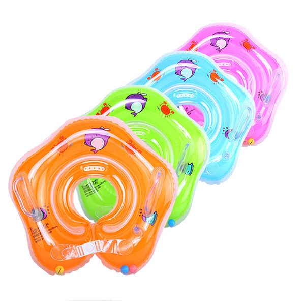 

baby inflatable ring newborns bathing circle baby neck float inflatable piscine pool rafts summer toys swimming pool accessoires