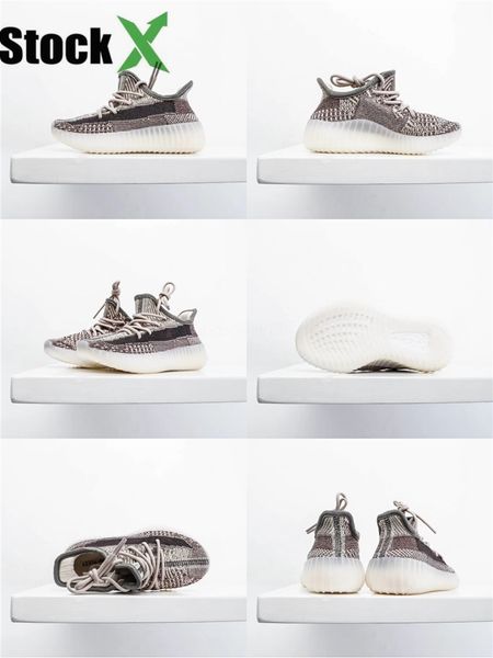 

kanye new zebra 2020 west kids shoes beluga wave runner grey orange black running shoes trainers for boy girl baby kids with box#184