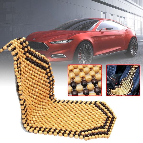 

universial summer cool wood wooden bead seat cover massage cushion chair cover car auto office home 2 colors