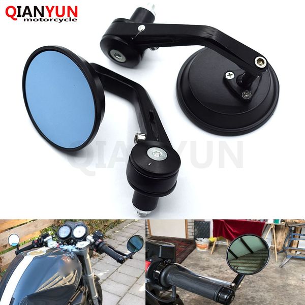 

universal 7/8" motorcycle rearview mirror handlebar rear view mirror for fz1 fz6 fazer fz8 fz6r xj6 mt-07 tmax500 tmax300