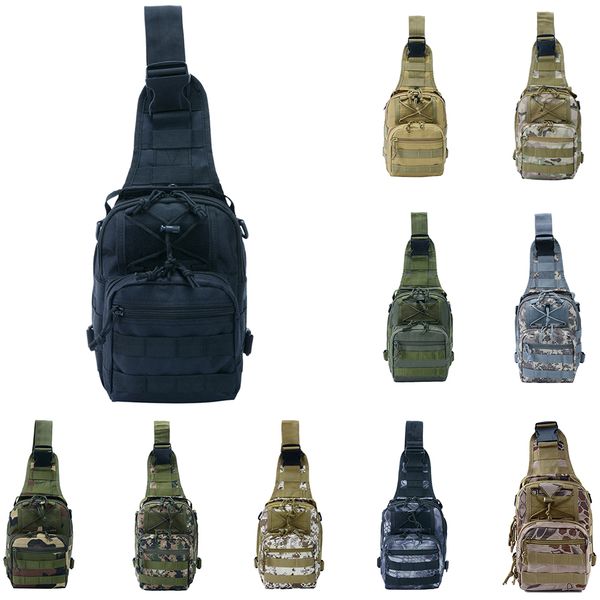 

600d oxford fabric mens chest bag sports outdoor shoulder backpack camping travel hiking trekking bag 10 colors