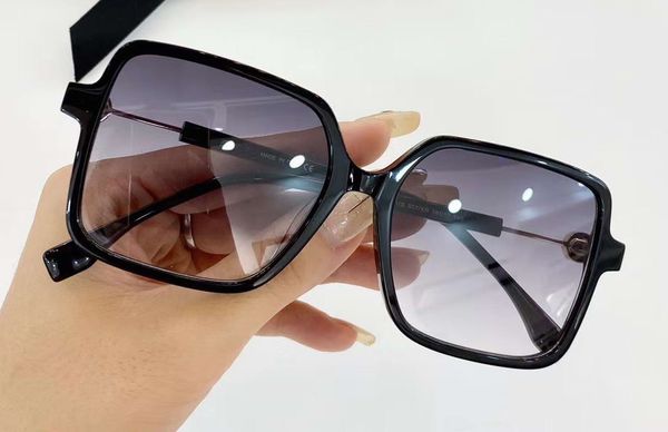 

0411/s black/grey shaded square sunglasses des lunettes de soleil fashion women sun glasses shades with box, White;black