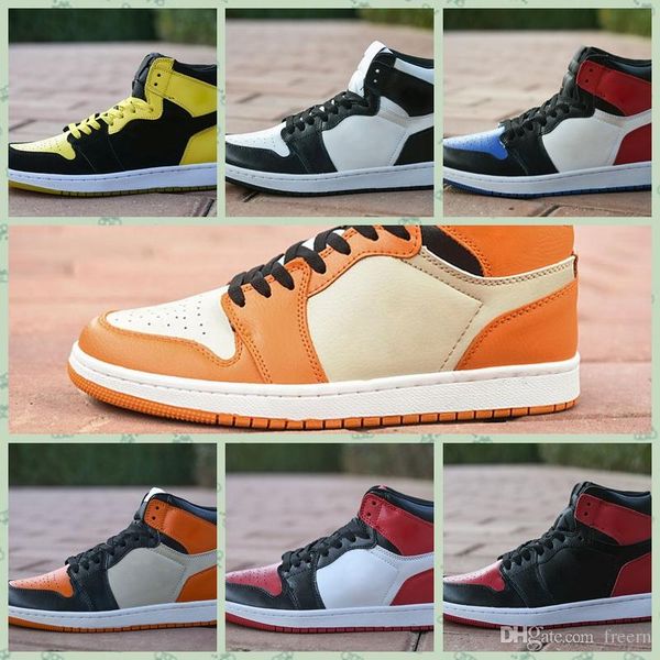 

j001ha mans aj 1 1s basketball shoes good quality banned god toe unc homage home blue moon black ourdoor sneakers trainers