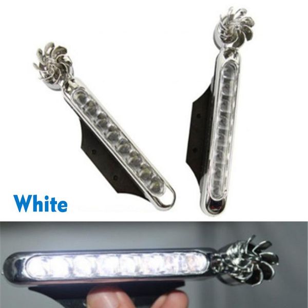 

1 pair of car daytime running lights without external power, wind energy car led lights with fan rotating