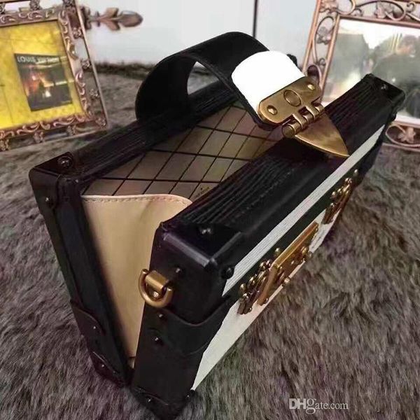 

2021 luxury selling clutch handbags fashion bag wholesale-designer petite box leather bags brick famous messenger shoulder malle ev fvmi, Red;black