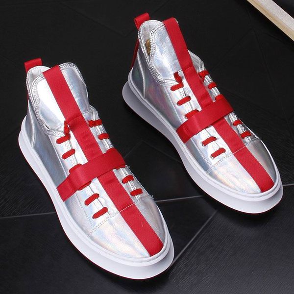 

designer fashion mens casual comfort shoes luxury gold colorful lace up man trending leisure shoes personalized zapatos, Black