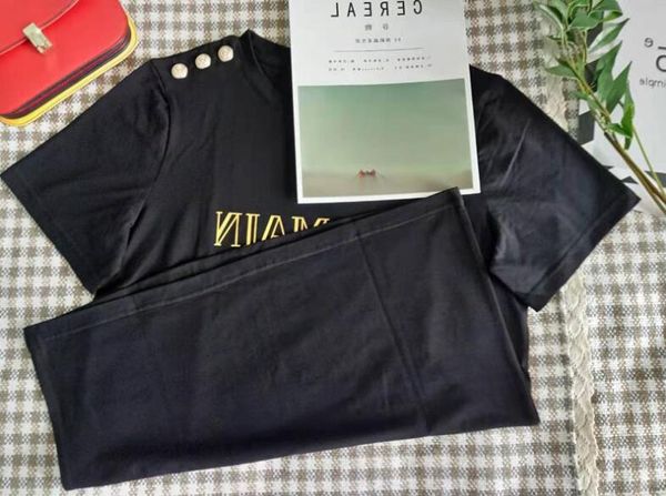 

мода tshirt мужские футболки вышивка письмо печати мужские повседневные вокруг шеи женщины тенниски рубашки лето xxs balmain продам, White;black