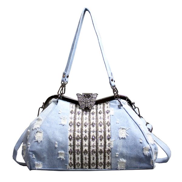 

women's bag fashion cool shoulder bag butterfly clip diamond crossbody purses and handbags ladies hand bags bags