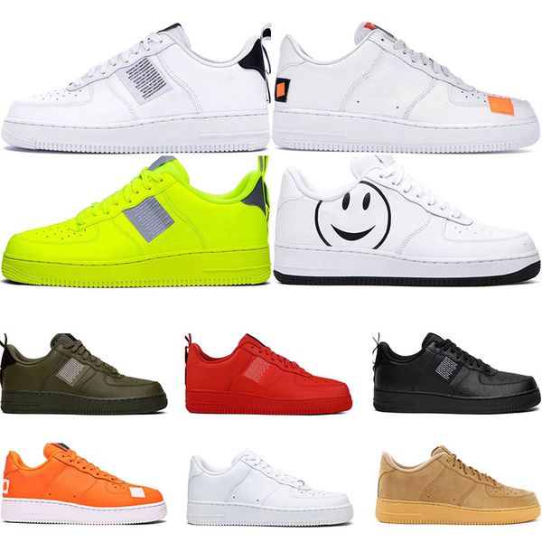 

2019 mens fashion sneakers utility black white triple volt red olive have a day flax women casual skateboard shoes platform size 36-45