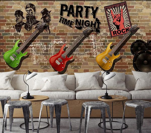 

self-adhesive] 3d guitar 21830389 wall paper mural wall print decal murals