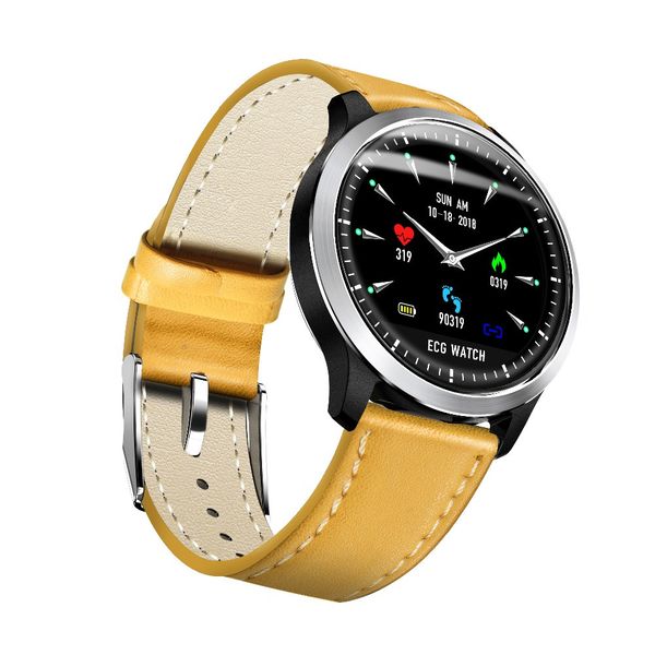 

n58 smart watch ecg+ppg ecg hrv report heart rate blood pressure monitor smartwatch ip67 waterproof color screen pedometer