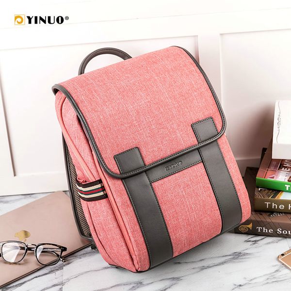 

yinuo lapbackpack for 14inch 15inch waterproof anti theft high capacity for women teenager mochila travel school bagmx190903