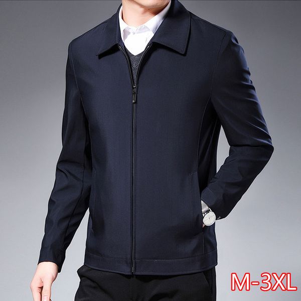 

spring and autumn new middle-aged and elderly loose casual men's jackets high-quality outerwear men's jackets 2020, Black;brown