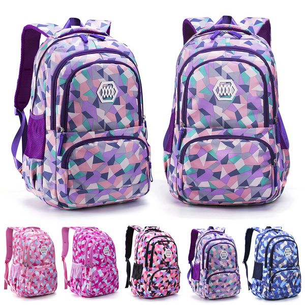 

35#students girls shoulder school bag oxford kids men women bag travel backpacks borse da donna