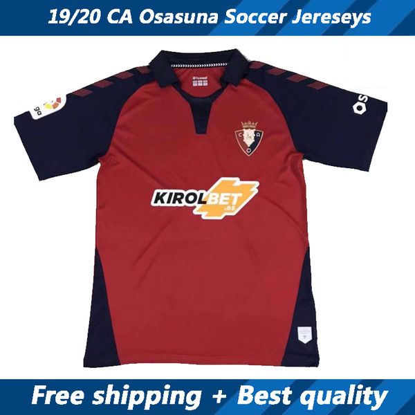 

new arrivals 19 20 ca osasuna soccer jereseys 2019 2020 home red football shirt men short sleeve uniform camisa de futebol size s-xxl, Black;yellow