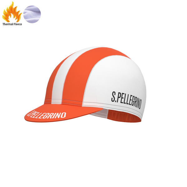 

1976 competition s.pellegrino team retro man and women cycling fleece cap triathlon bike jersey fleece hat gorra de ciclismo, Black