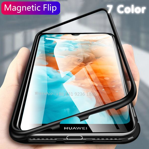 Magnetic adsorção do metal capa para Huawei Honor P20 P30 P40 Pro Mate10 20 30pro Nova 5 6SE Magnet tampa do telefone Coque P30 PRO