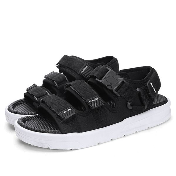 

men's sandals 2019summer new casual sandals men's fashion trend wear sports shoes outdoor non-slip beach shoes, Black