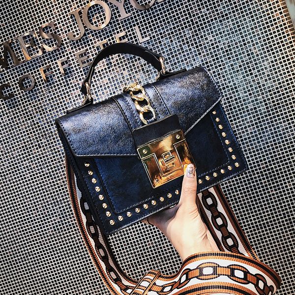 

handbag for women bags designer vintage rivet shoulder evening clutch bag pu leather messenger crossbody bags tote purse