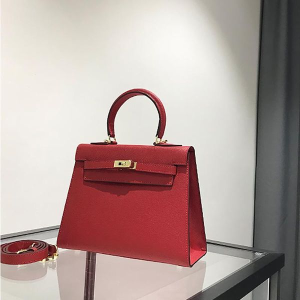 

art2019 quality superior hand palm prints genuine leather woman single shoulder span portable bag cowhide package