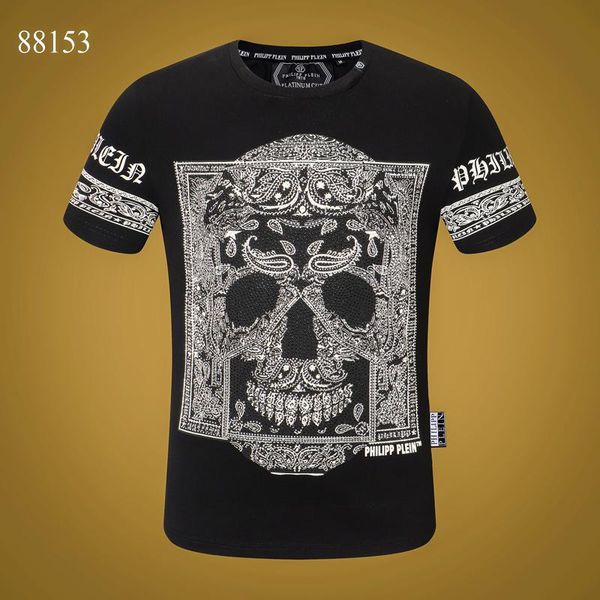 

20fw женщины mens дизайнер футболки luxury phillip обычной футболка лето homme от черного белого черепа superme tee tops толстовки костюмов, White;black