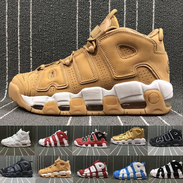 

air cushion uptempo basketball shoes for men women 96 qs olympic varsity maroon 3m scottie pippen sports sneakers size 36-47, White;red