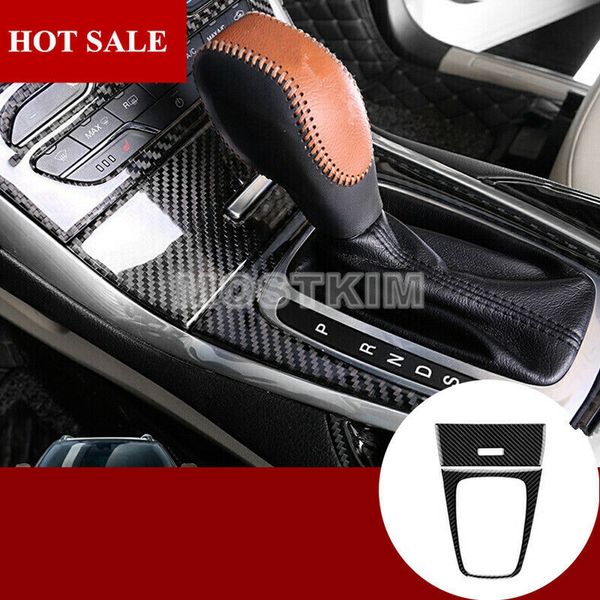 

carbon fiber console gear shift box trim cover 2pcs for ford edge 2015-2017