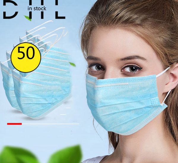 

in stock spot respirator disposable masks ce blue respirator droplet antivirus respirator men and women dhl surgical dhl free