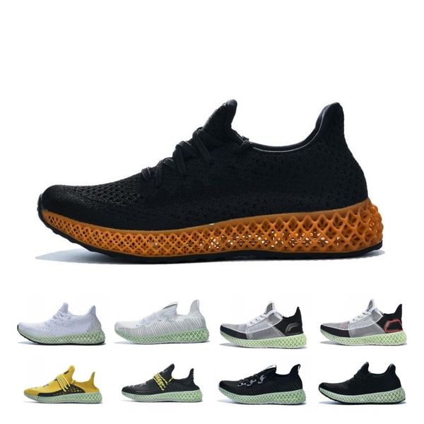 

новый стиль futurecraft 4d повседневная обувь черный белый желтый дизайнер alphaedge 4d мужские тренировочные chaussures дизайнер кроссовки, Black