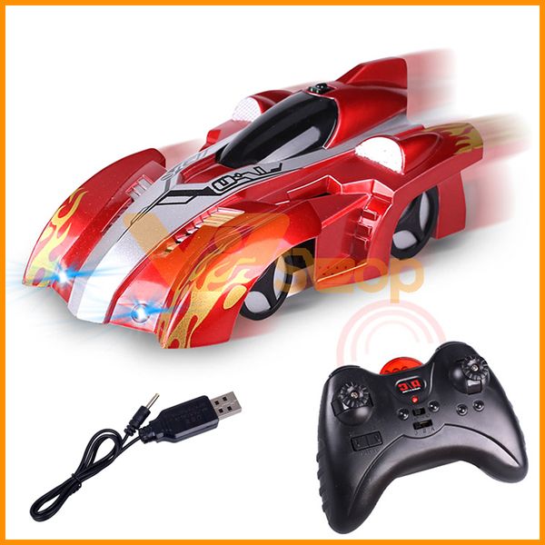 

remote control wall climbing stunt climber rc car led lights glass floor charging car model electric rc car toys for boys gift