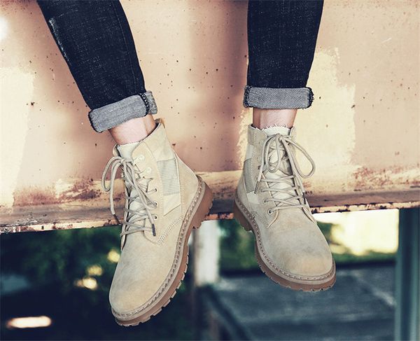 

2020 autumn new martin boots men's fashion trend high-casual wild non-slip wear-resistant outdoor boots, Black