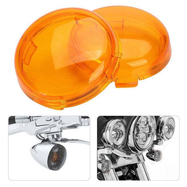 

2pcs motorcycle turn signals light lens cover for touring road king sportster 883 1200 iron xl softail heritage