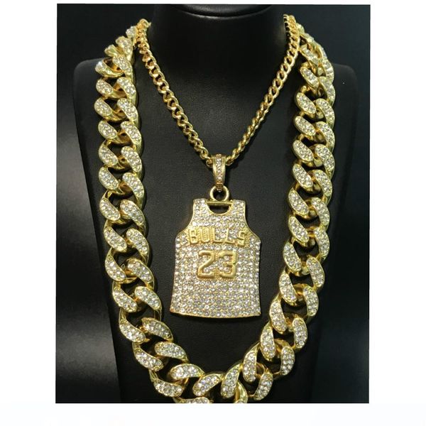 

мужчины ожерелье hip hop gold щепка iced out кристалл майами кубинский rhinestone rock подвеска set 2cm no. 23 bling рэпер мужчины ювелирные, Silver