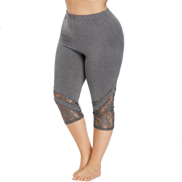 

women pants lace trim capri plus size leggings women fitness legging pants women summer workout leggings push up leggings, Black;white