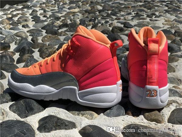 

authentic 12 gs punch real carbon fiber basketball shoes racer pink 12s retro athletic man sports sneakers 510815-601